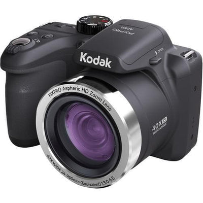 Γέφυρα PixPro AZ401 Κάμερα - Μαύρη + Φακός Kodak PixPro Ασφαιρικός HD Zoom 24-960 mm f/3.0-6.8 f/3.0-6.8