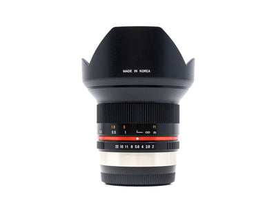Rokinon 12mm f/2 NCS CS - Προσαρμογέας για Fujifilm X