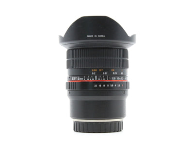 Samyang 12mm f/2.8 ED AS NCS Fisheye - Προσαρμογή για Fujifilm X