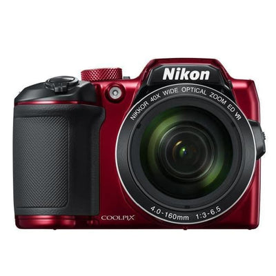Φωτογραφική μηχανή Bridge Coolpix B500 - Κόκκινη + Nikon Nikkor 40X Wide Optical Zoom ED VR 22.5–900mm f/3–6.5 f/3–6.5