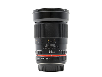 Walimex Pro 35mm f/1.4 AS UMC - Προσαρμογή Canon EF