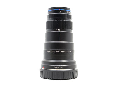 Laowa 25mm f/2.8 2.5-5X Ultra Macro - Προσαρμογή Canon RF