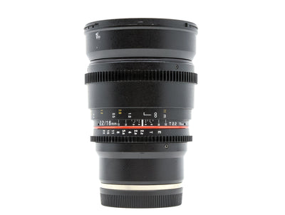 Samyang 16mm T2.2 Cine ED AS UMC CS - Βάση Sony E