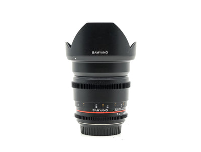 Samyang 16mm T2.2 ED AS UMC CS - Προσαρμογή Canon EF-S