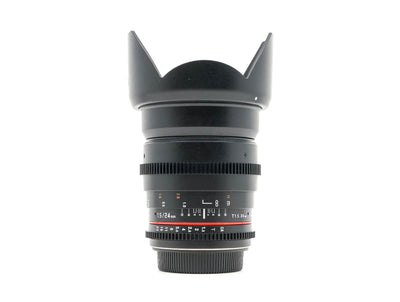 Walimex Pro 24mm T1.5 Cine - Προσαρμογή Canon EF