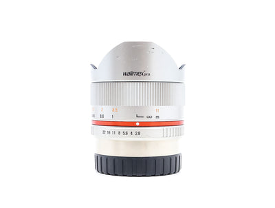 Walimex Pro 8mm f/2.8 UMC Fisheye II - Προσαρμογή για Fujifilm X