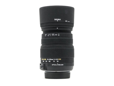 Sigma 50-200mm f/4-5.6 DC OS HSM - Προσαρμογή Nikon