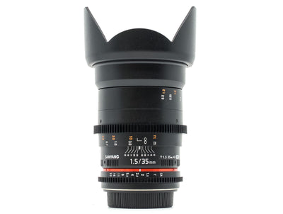 Samyang 35mm T1.5 AS UMC II - Προσαρμογή Canon EF