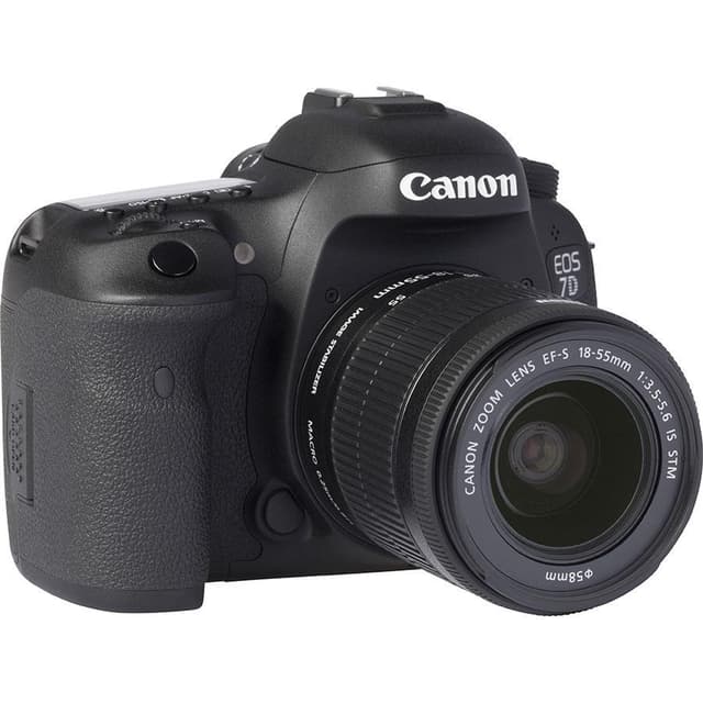EOS 7D SLR - Black + Canon 18-55mm f/3.5-5.6 IS STM f/3.5-5.6  · main image
