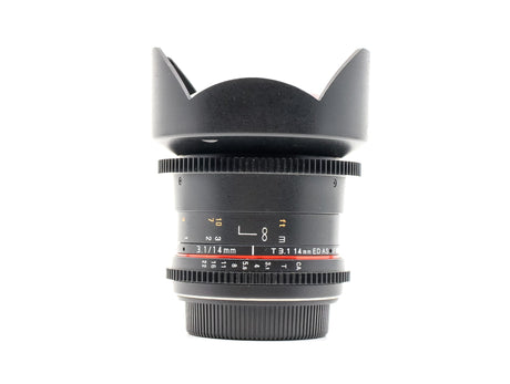 Samyang 14mm T3.1 ED AS IF UMC II - Προσαρμογή Canon EF