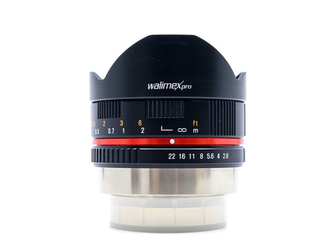 Walimex Pro 8mm f/2.8 UMC Fisheye - Συμβατό με Fujifilm X