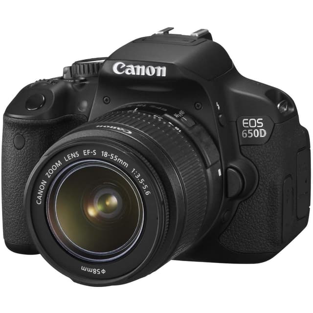 EOS 650D SLR - Black + Canon Zoom Lens EF-S 18-55mm f/3.5-5.6 IS STM f/3.5-5.6  · main image