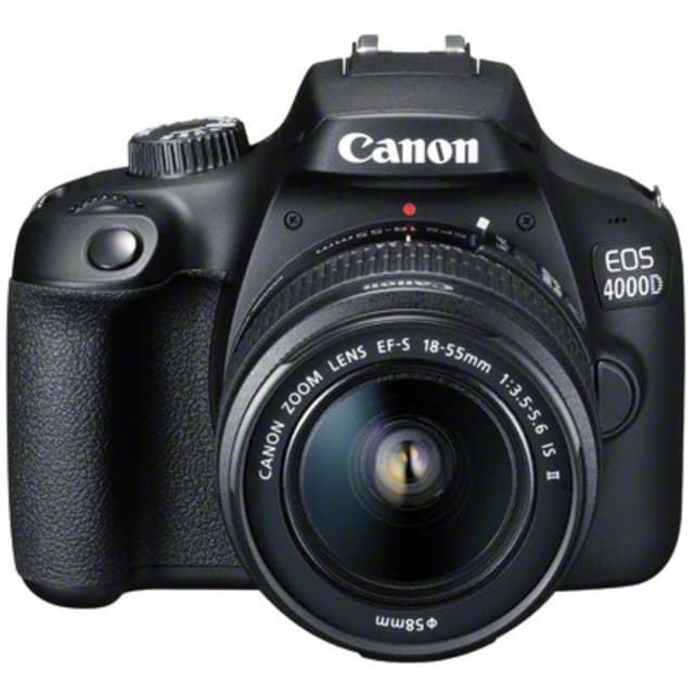 Réflex EOS 4000D - Negro + Canon Zoom Lens EF-S 18-55mm f/3.5-5.6 IS II f/3.5-5.6 de segunda mano en Camera Market