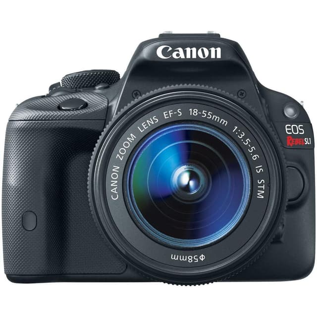 EOS Rebel SL1 SLR - Black + Canon EF-S 18-55mm f/3.5-5.6 IS STM f/3.5-5.6 de segunda mano en Camera Market