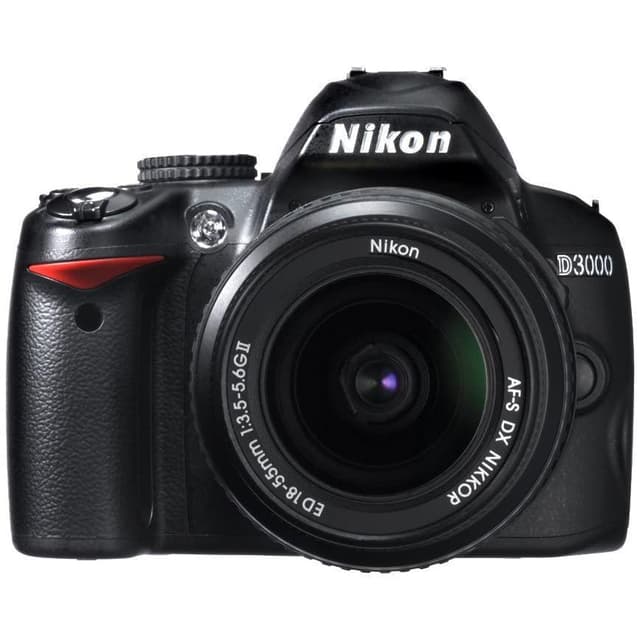 SLR D3000 - Black + Nikon Nikkor AF-S DX 18-55mm f/3.5-5.6 G II ED f/3.5-5.6  · main image