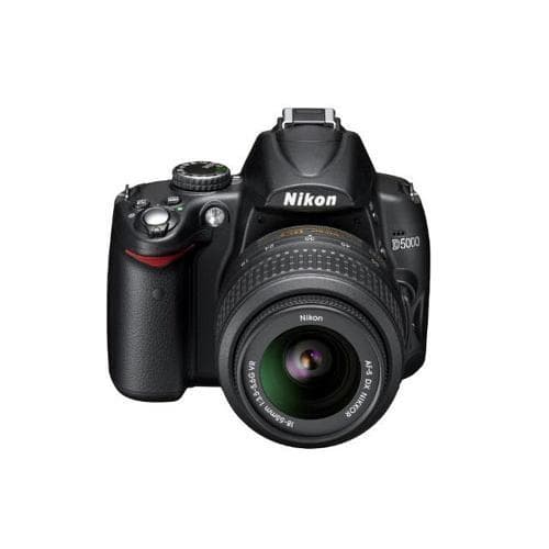 Réflex D5000 - Negro + Canon AF-S DX Nikkor 18-55mm f/3.5-5.6G VR II + AF-S DX Nikkor 55-200mm f/4-5.6G ED f/3.5-5.6 + f/4-5.
