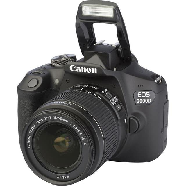 Αντανακλαστική φωτογραφική μηχανή EOS 2000D - Μαύρη + Φακός Canon Zoom EF-S 18-55mm f/3.5-5.6 IS II f/3.5-5.6 · imagen principal