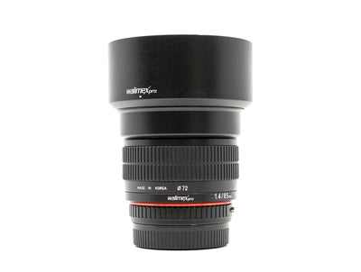 Walimex Pro 85mm f/1.4 AS IF UMC - Προσαρμογή Pentax