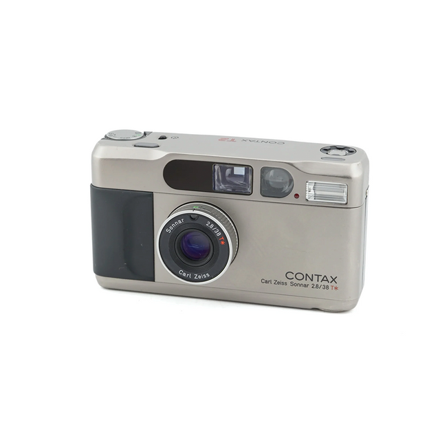 Contax T2 Silver Carl Zeizz Sonar 2.8 - Cámara de Película de 35mm Mint de segunda mano en Camera Market