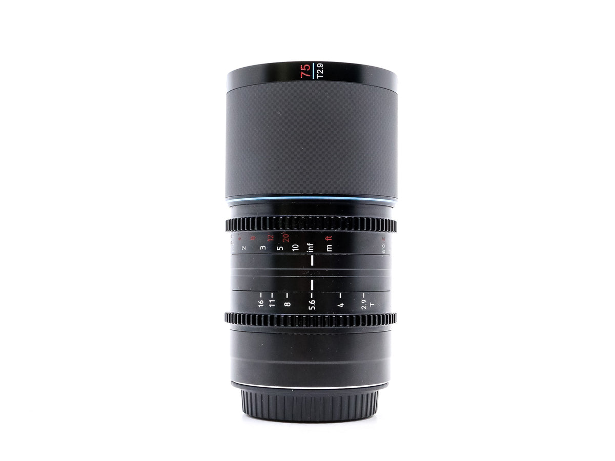 Sirui Saturn 75mm T2.9 1.6x Anamorphic [Blue Flare] - Sony FE Fit · imagen principal