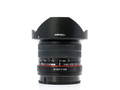 Walimex Pro 8mm f/3.5 UMC CS Fisheye II - Sony A Fit 