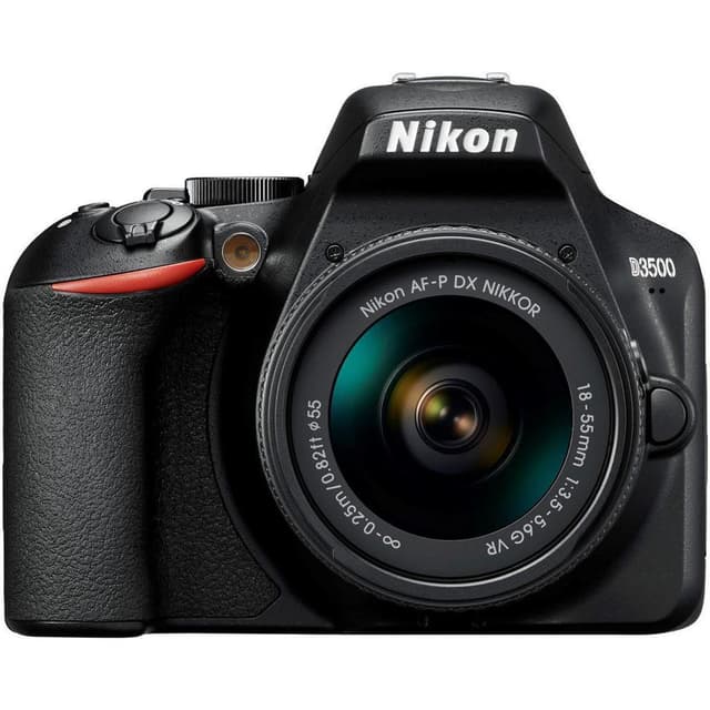 Νikon D3500 - Μαύρο + Nikon AF-P DX Nikkor 18-55mm f/3.5-5.6G VR f/3.5-5.6 · imagen principal