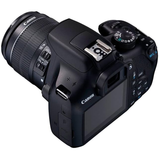 EOS 1300D SLR - Black + Canon EF-S 18-55mm f/3.5-5.6 IS III f/3.5-5.6 de segunda mano en Camera Market