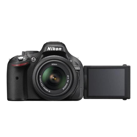SLR D5200 - Μαύρο + Nikon AF-S DX Nikkor18-55mm f/3.5-5.6G ED II + AF-S DX VR 55-200 mm f/4-5.6 G IF ED f/3.5-5.6 + f/4-5.6