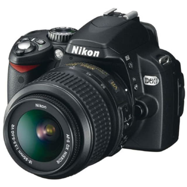 D60 SLR - Black + Nikon AF-S DX Nikkor 18-70mm f/3.5-4.5G IF-ED f/3.5-4.5  · main image