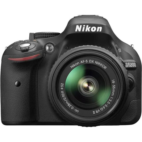 SLR D5200 - Μαύρο + Nikon Nikkor AF-S DX 18-55mm f/3.5-5.6 G VR II f/3.5-5.6