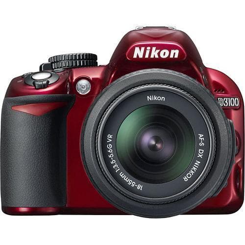 NIkon Réflex D3100 - Rojo + Nikon AF-S DX Nikkor 18-55mm f/3.5-5.6G VR de segunda mano en Camera Market