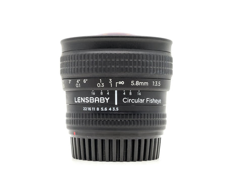 Lensbaby 5.8mm f/3.5 Κυκλικό Fisheye - Συμβατό με Canon EF