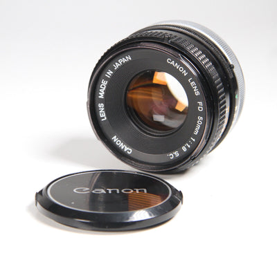 Canon FD 50mm 1:1.8 SC Fixed focal length for analog cameras