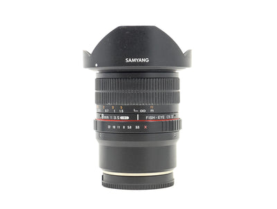 Samyang 8mm f/3.5 UMC CS II - Προσαρμογή Fujifilm X