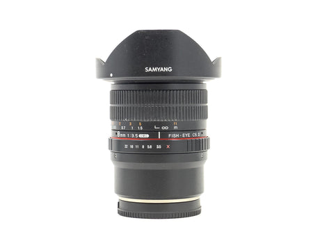Samyang 8mm f/3.5 UMC CS II - Προσαρμογή Fujifilm X