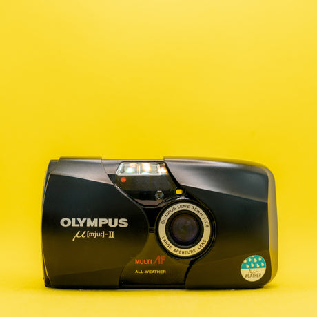 Olympus MJU II (GRAY) Έκδοση F2.8 - Premium Φιλμ Φωτογραφική Μηχανή 35mm Point and Shoot