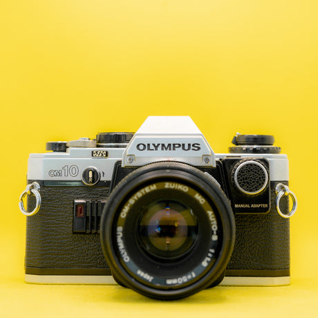 Olympus OM10 + Zuiko 50mm 1.8 - Φωτογραφική μηχανή 35mm SLR Vintage Film - Δεν περιλαμβάνεται προσαρμογέας χειροκίνητης λειτουργίας *