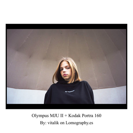 Olympus MJU II (GRAY) Έκδοση F2.8 - Premium Φιλμ Φωτογραφική Μηχανή 35mm Point and Shoot